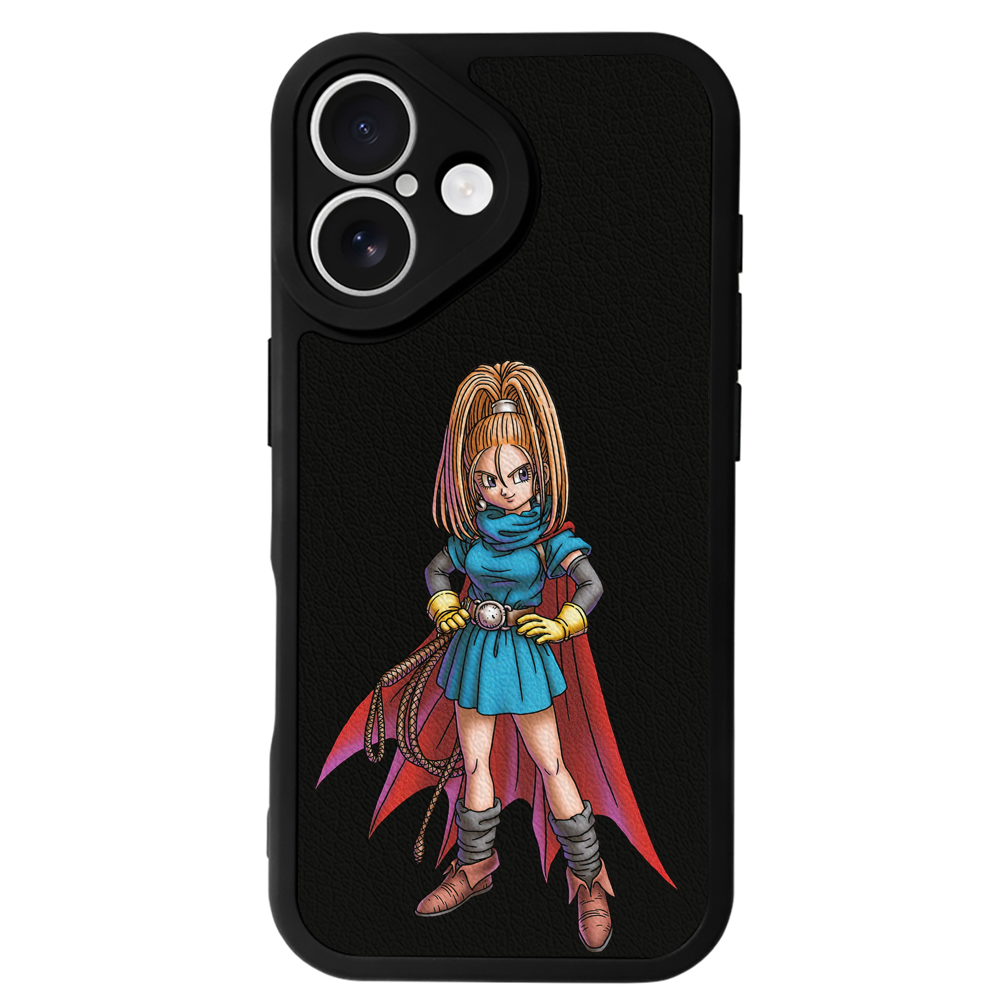 （画像用） ドラゴンクエスト Doragon Kuesuto Dragon Quest 【iPhone 16シリーズ対応】シリコンスマホケース（レザー調） 材質：シリコン